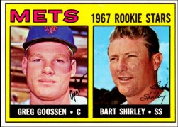 1967 Topps Baseball Cards      287     Rookie Stars-Greg Goosen RC-Bart Shirley